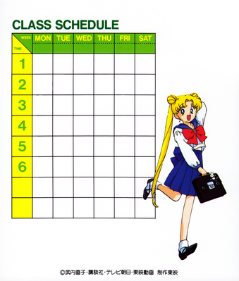 Tsukino Usagi
Sailor Moon R
School Year
