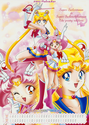 Super Sailor Moon & Chibi Moon
Sailor Moon World
2003 Calendar
