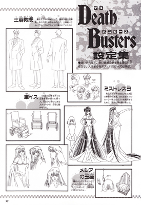 Death Busters Character Settei
ISBN: 4-06-324594-2
Published: June 1997
